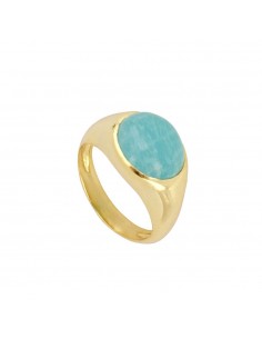 AMAZONITE JESSIE GOLD RING