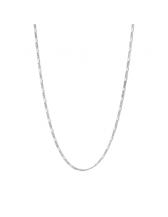Cadena figaro de plata de Nube Jewels.