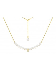 PEARL SAMANTHA GOLD NECKLACE