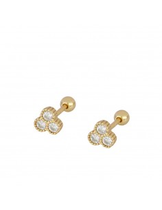 Piercing do ucha damski. Piercing srebrny z cyrkonią firmy Nube Jewels.