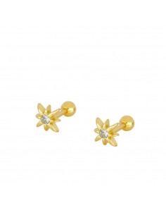 Piercing do ucha damski. Piercing srebrny z gładki firmy Nube Jewels.