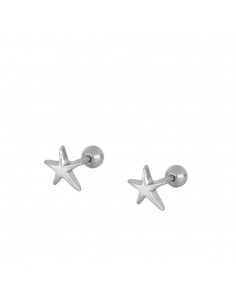 Piercing do ucha damski. Piercing srebrny z gładki firmy Nube Jewels.