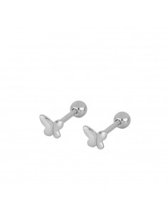 Piercing cruz liso de plata de marca Nube Jewels.