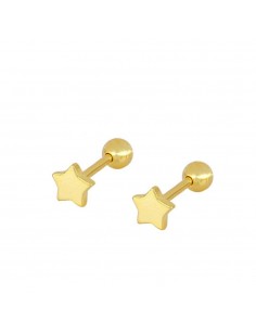 Piękny piercing w kształcie gwiazdy. Piercing srebrny idealny do przekłuć ucha. Biżuteria firmy Nube Jewels.