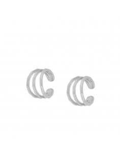 BAMBOO SILVER EAR CUFF