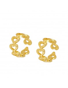 HEART LINE GOLD EAR CUFF