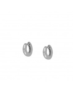 Piercing aro con circonita blanca. Piercing de plata de Nube Jewels.