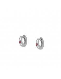 RUBY SORAYA SILVER PIERCING