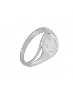 SMILE SILVER RING