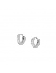 Piercing kółko z cyrkonią. Piercing kółko srebrny firmy Nube Jewels.