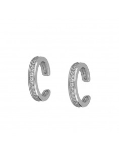 WHITE ELEGANT SILVER EAR CUFF