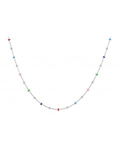 RAINBOW SILVER NECKLACE
