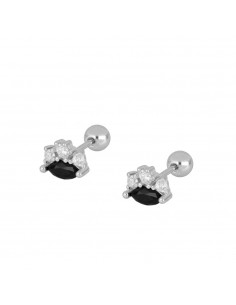 BLACK SCARLET SILVER PIERCING