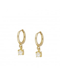 KOLCZYKI SINGLE PEARL ZŁOTO