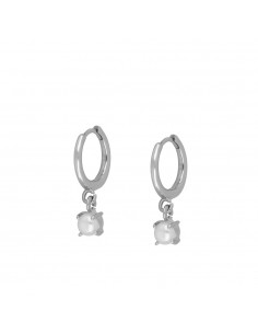 KOLCZYKI SINGLE PEARL SREBRO
