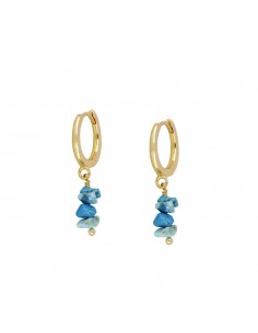 TURQUOISE NOAH GOLD EARRINGS