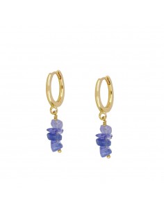 TAZANITE NOAH GOLD EARRINGS