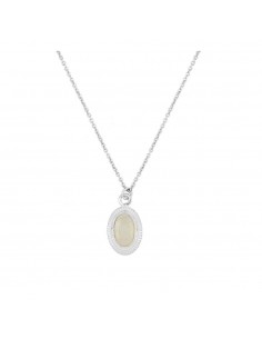 Łańcuszek srebrny z kamieniem naturalnym. Piękna biżuteria z Nube Jewels.