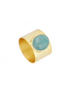 AMAZONITE JOAN GOLD RING