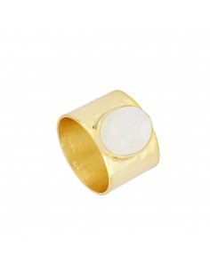 MOONSTONE JOAN GOLD RING