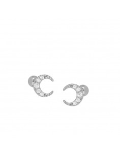 WHITE MOON SILVER PIERCING