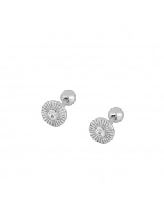 Piercing srebrny do ucha. Kolczyki firmy Nube Jewels.