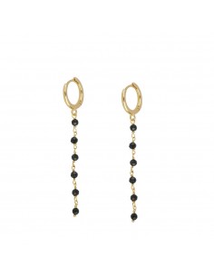 SPINEL LONGIE GOLD EARRINGS