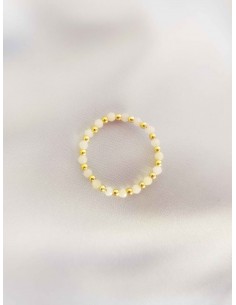 PINK OPAL VIVIEN GOLD RING