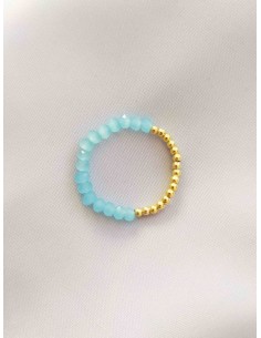AMAZONITE DONATELLO GOLD RING