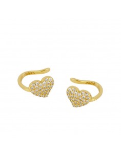 FULL HEART GOLD EAR CUFF