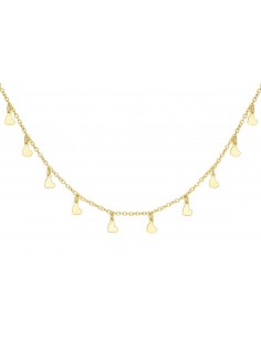 Naszyjnik typu choker srebrny z małymi serduszkami firmy Nube Jewels.