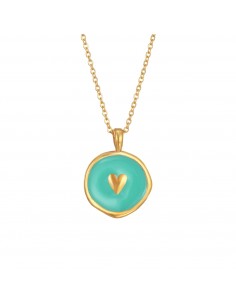 GREEN LUSIA GOLD NECKLACE