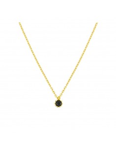 BLACK LIDIA GOLD NECKLACE