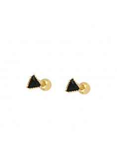 BLACK TRIANGLE GOLD PIERCING