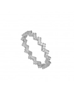 ZIGZAG SILVER RING