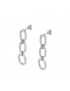 3 CIRCLES SILVER EARRINGS