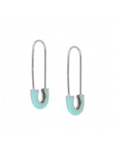 TURQUOISE PIN SILVER EARRINGS