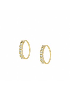 LIGHT BLUE KIM GOLD PIERCING
