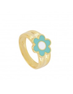 TURQUOISE MARGARITA GOLD RING