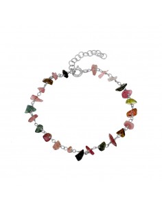Pulsera de piedra natural turmalina. Pulsera de plata de marca Nube Jewels.