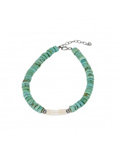 Pulsera con piedras coloridas. Pulsera de minerales para mujer de marca Nube Jewels.