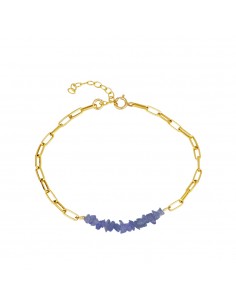 Bransoletka srebrna z tazanitem. Bransoletka dla kobiet od Nube Jewels.
