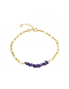 Bransoletka srebrna z ametystem. Bransoletka dla kobiet od Nube Jewels.
