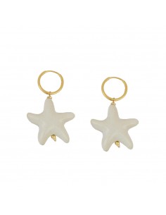CREAM HI GOLD EARRINGS