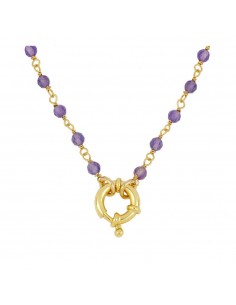 AMETHYST RONNIE GOLD NECKLACE