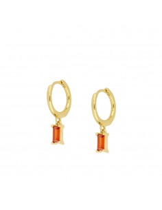 ORANGE SALLY GOLD EARRINGS