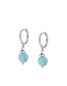 TURQUOISE HUGO SILVER EARRINGS