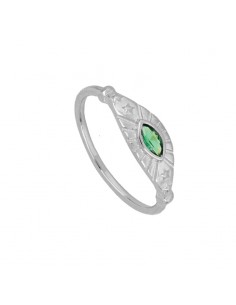 GREEN MÉA SILVER RING