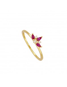 MAGENTA KYLE GOLD RING