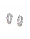 Pendientes aros con motivos de ojo de profeta. Pendientes de plata de Nube Jewels.